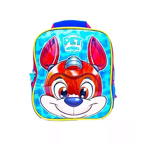 Kit Mochila De Rodinha Escolar masculina patrulha heroes 3 peças