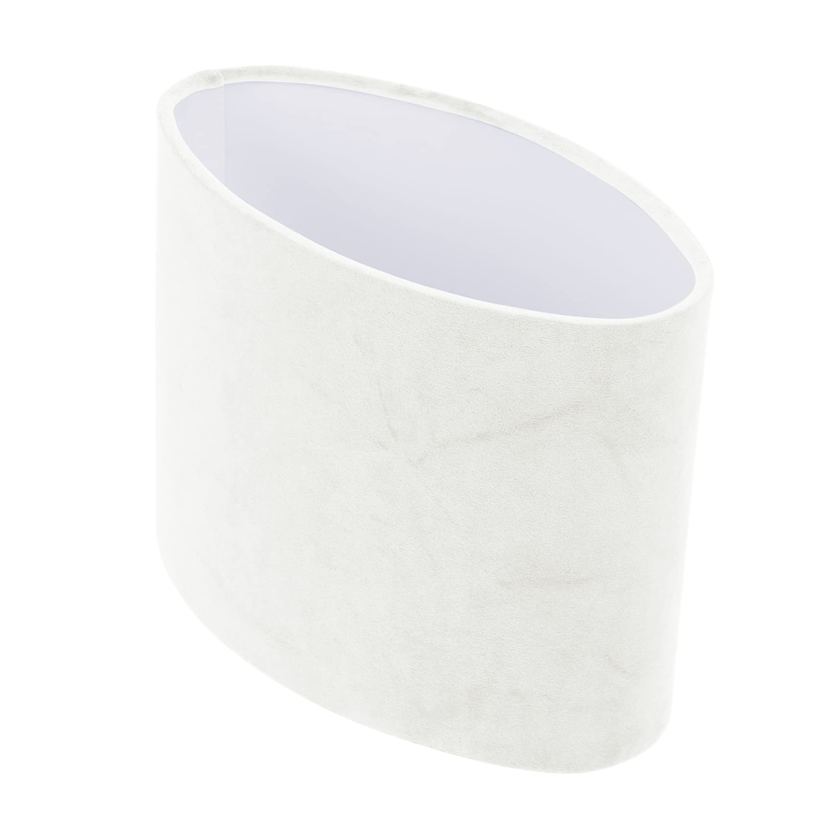 1 pantalla ovalada de tela con forro, accesorio decorativo para lámparas modernas y vintage