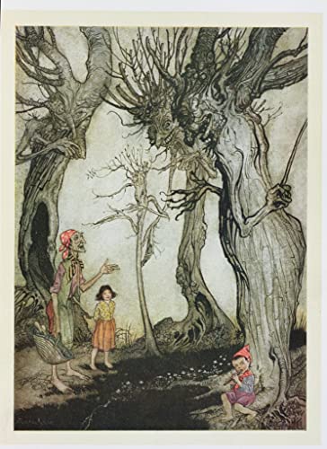 Tableau Arthur Rackham les arbres poster mural rétro grand format 60x90cm pour salon