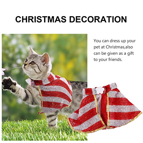 ULTECHNOVO Natal Animal de EstimaÃ§Ã£o Manto AdorÃ¡vel Capa Listrada Manteau Roupas Terno Traje Ninj