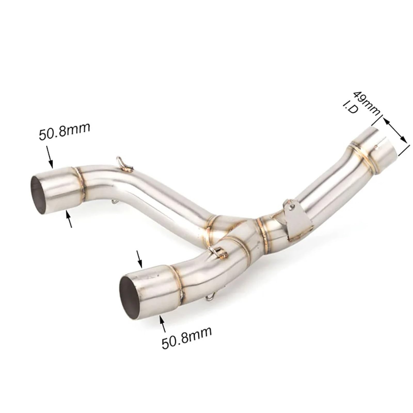 Scarico moto Silenziatore di scarico per moto in carbonio connettore tubo centrale completo Slip On per CRF450 R per RX 2015-2016 per CRF450(G)