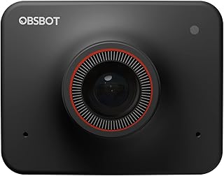 OBSBOT Meet 4K AI-Powered Webcam with ½.8" Sensor Up to 4K 30fps Video,AI Auto-Framing Auto-Focus 4X Digital Zoom HDR,Teaching Live Streaming Video Meeting
