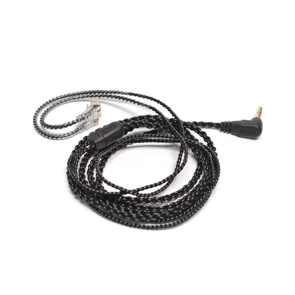 CTM Câble Auxiliaire Noir Standard, Connecteur Audio HiFi 2 Broches