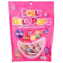 Zollipops The Clean Teeth Pops, Anti Cavity Lollipops, Ball Popz, 5.2 oz Packaging May Vary