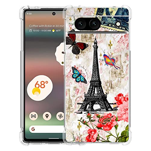 Coque Google Pixel 7a anti-chute et anti-rayure motif Paris