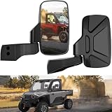 For Polaris Ranger Mirrors Door Mounted, Side View Mirrors Compatible with Ranger Crew XP 1000 SP 570 Northstar (Not for Midsize), Commercial PRO XD, Any Polaris Ranger With Original Full Doors
