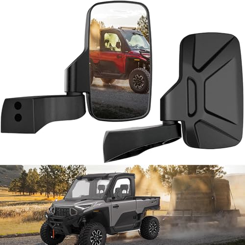For Polaris Ranger Mirrors Door Mounted, Side View Mirrors