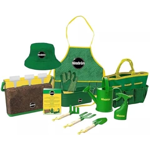 Red Toolbox Kids' Garden Tool Set with Flower & Vegetable Seeds, Childrens 23-Piece Gardening Kit, Hands-on Learning Experience for Kids 3+ Cover