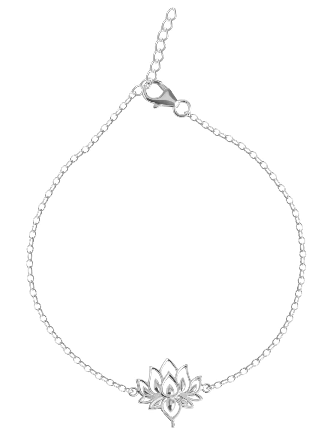 Clara 925 Sterling Silver Anklet Payal (Single) | Adjustable Chain | Gift for Women and Girls