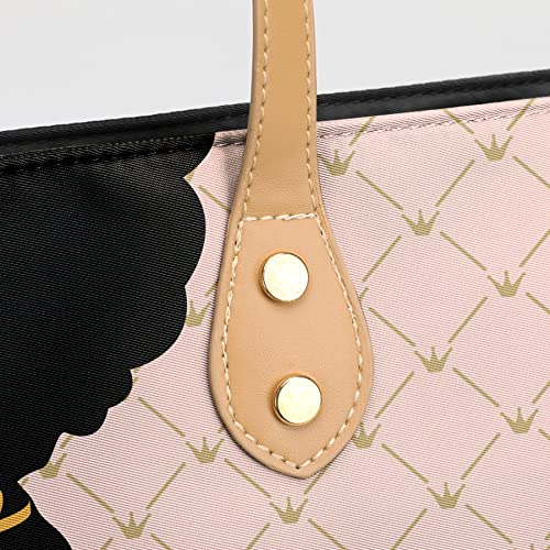 FZNHQL Tote Bags African American Handbags For Black Women Fashion Shoulder Bags Beach Work Travel Gift Bag - Image 5