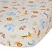 Bedtime Originals Jungle Buddies Sheet, Brown/Yellow
