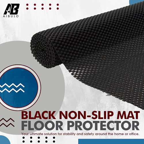 Non Slip Mat 150x30cm – Multipurpose Anti Slip Matting Roll for Rugs, Car Dashboards, Vans, Drawers & Shelves – Washable, Waterproof, Cut-to-Size Underlay for Home & Office (Black)