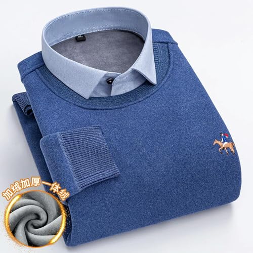 Pulls chauds décontractés basiques tricot doux double col