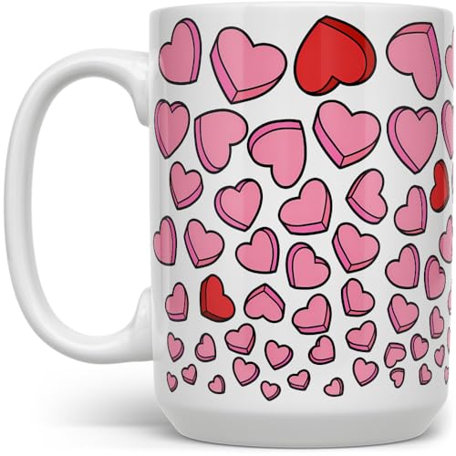 Taza Loftipop Love Hearts para café 15oz miniatura 1