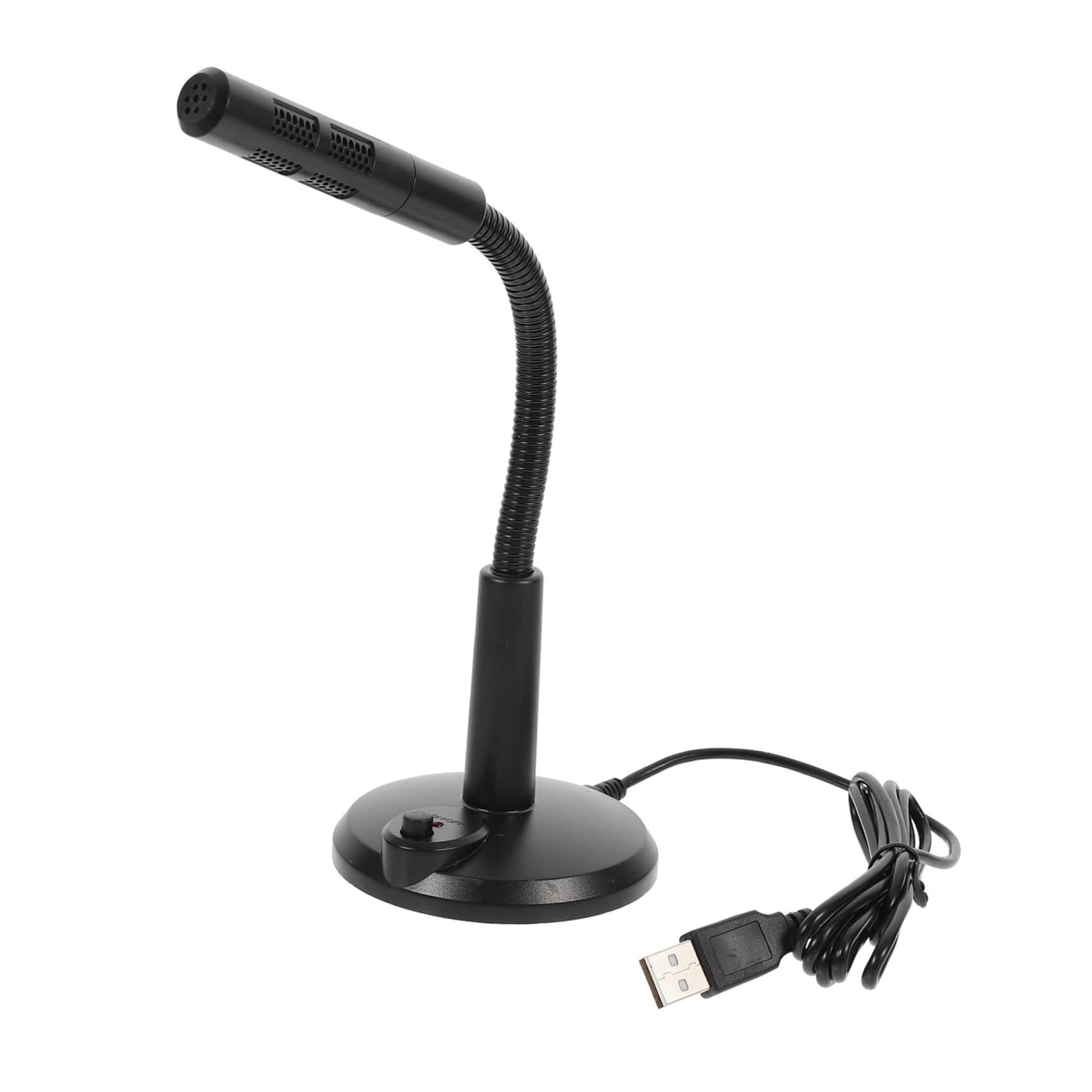 HOMSFOU USB Desktop Microphone with Holder Compact Design USB Interface Meeting Gaming Streaming Chatting Mic for Computer and Laptop-picture-25