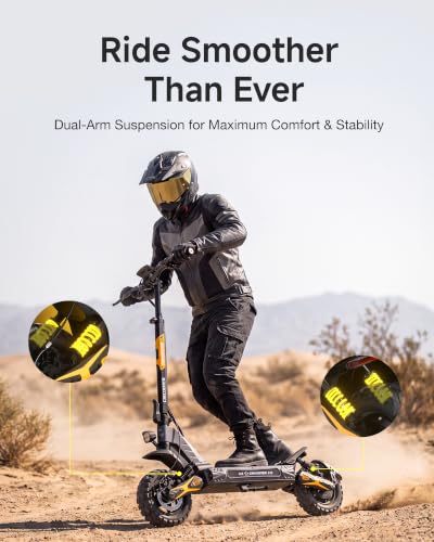 Circooter Electric Scooter (Yellow) - 1200W Motor, 32 MPH Top Speed, 49 Mile Range - Image 5