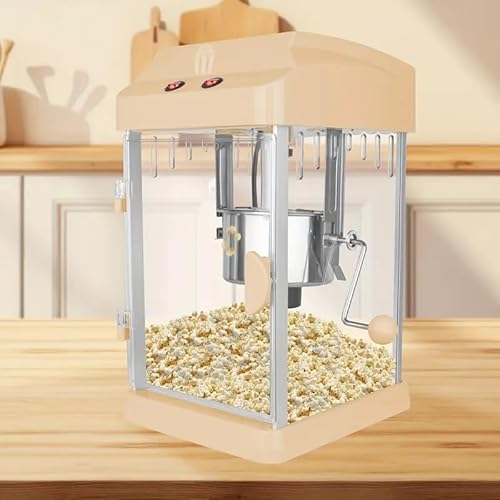 Popcorn Machine, 4 Oz Kettle, Movie Theater Popcorn Maker, Tabletop Pop Corn Machine with Stainless-Steel Kettle, Measuring Tool for Home Family, Movie Night, 300 W, Orange