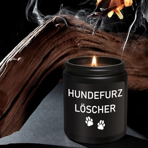 LUXHOMY Hundefurz Löscher, Geschenk Hundehalter, Geschenk für Hund Mama, Papa, Hundefurz Löscher Kerze, Geschenke für Hundebesitzer, Hund Candle - Schwarz