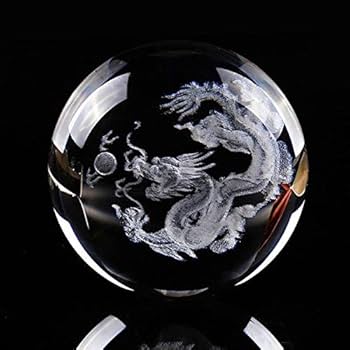 ＊水晶 置物 Amazon.co.jp: PARTISAN 台座付き 水晶 ドラゴン 風水 龍 竜