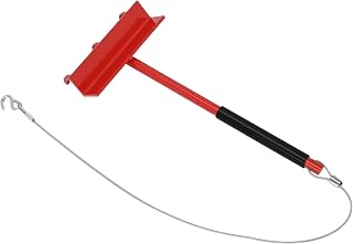 Chain Link Fence Tools, Top Rail Fabric Heavy Duty Quick Hanging Tool, Fabric Fence Support with Handle and Hook for Easy Installation, Fit for Fixing Fences on Farms, Pastures, Garden Barriers