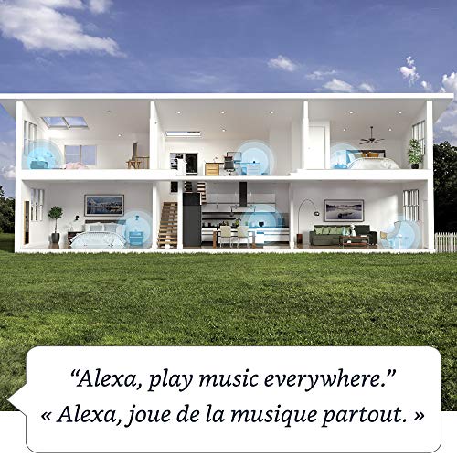 Amazon Echo, Alexa speaker with premium sound, Ideal for large bedrooms, living rooms and kitchens, Twilight Blue, with Alexa+ Early Access by Amazon - Image 2