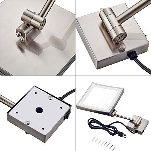 Specchio per il trucco a parete, 8,5 pollici bagno...