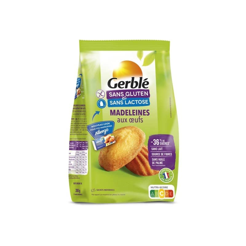 Gerblé - Magdalenas Gluten 200G - Lot De 3 - Precio Por Lote - Entrega Rápida