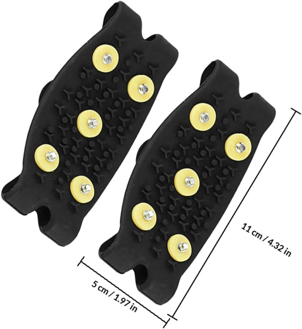 Kids Shoe Spikes for Snow and Ice, TPE Five-Tooth Cleats