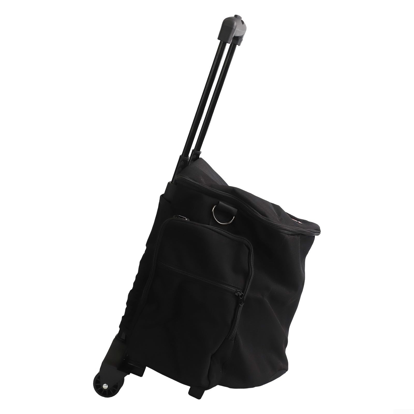 Custodia per altoparlanti in nylon nero per Bose S1 Pro/S1 Pro+, asta retrattile, ruote lisce e scomparti per accessori multitasche, 31 x 27,5 x 45 cm