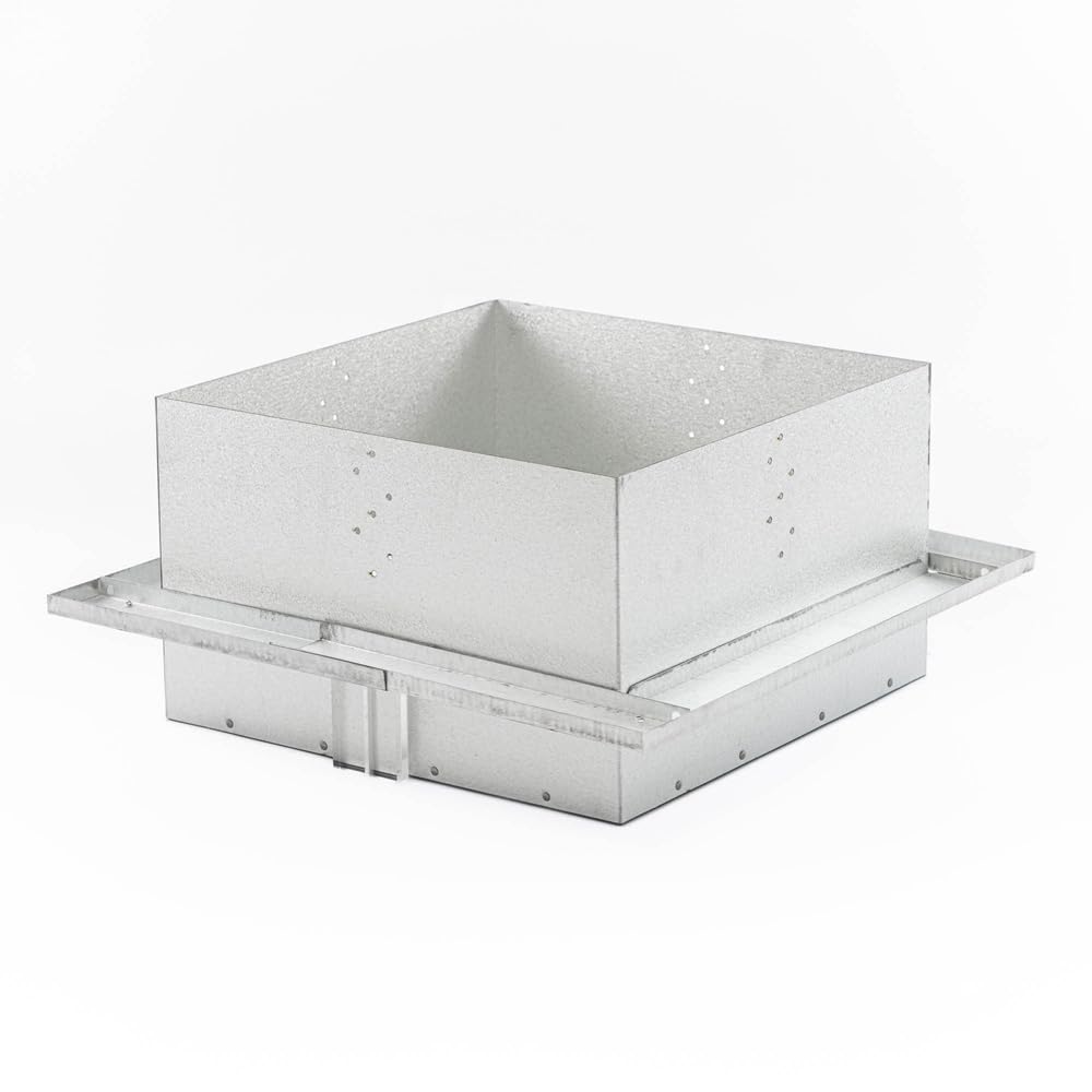 Duravent DuraPlus - Supporto piatto da soffitto con collare di fissaggio, 15,2 cm