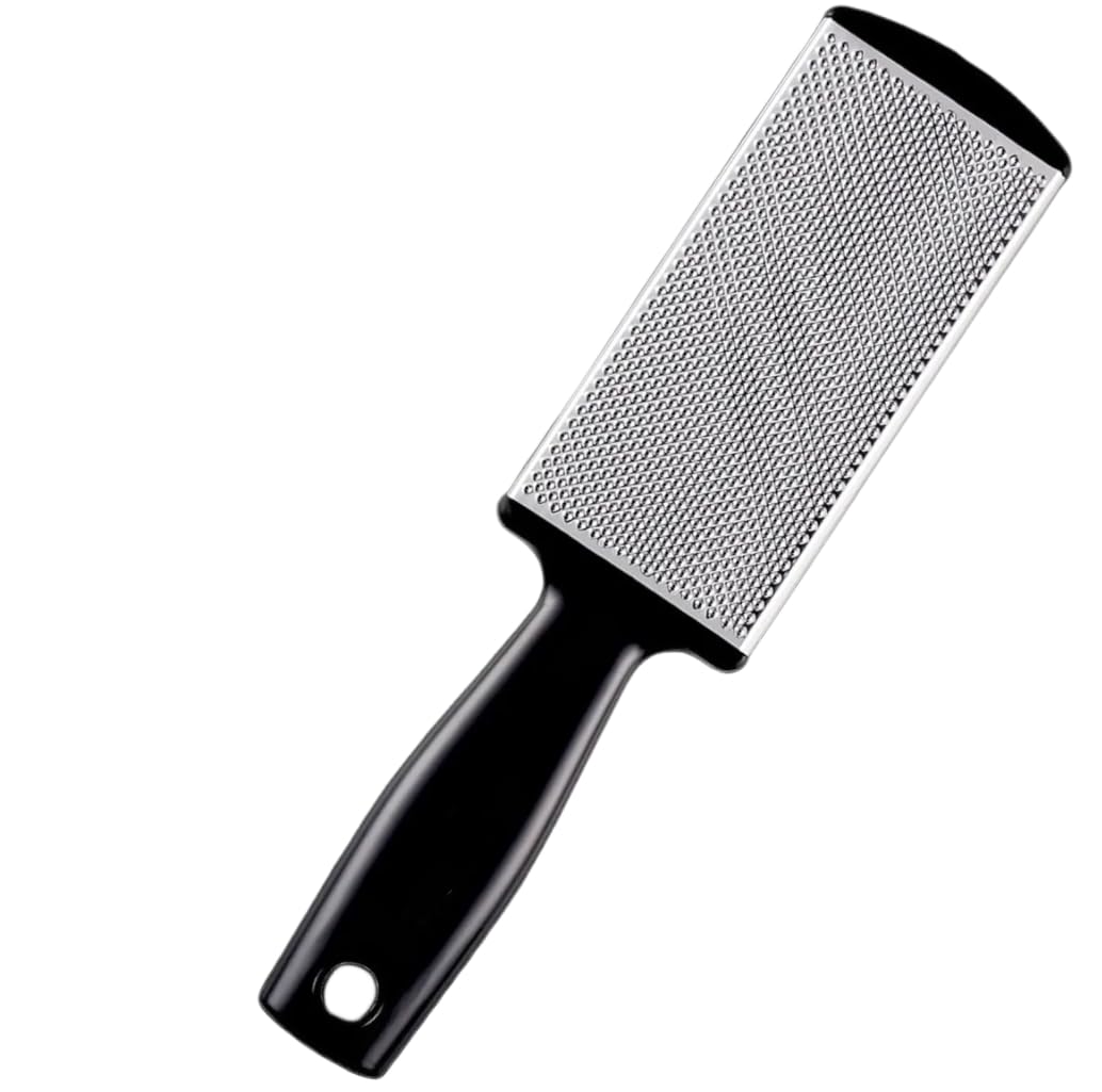 Leg, Heel & Foot Scrubber for Dead Skin - Very Sharp & Big (11 * 3 inch) - Pedicure & Feet Scrub Tools, Foot Scraper Cleaner & Filer, Callus Remover For Cracked Heels (Metal)-image-18