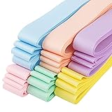Material: es cinta decorativas colores hecha por fibra poliéster, muy durable y preciosa para decoración o embalaje de regalos fiestivales