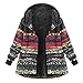 Produktbild OverDose Damen Winterjacke Windbreaker Wärmemantel Plus Size Damen Kapuzen Causal Slim Soft Langarm Vintage Damen Fleece Dick Coats Zipper CoatMehrfarbig252 DE / 4XL CN