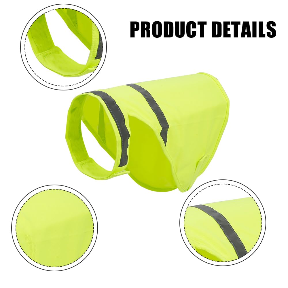 Gilet Riflettente per Cani,2 Pezzi Giacca di Sicurezza per Cane con Strisce Riflettenti Alta Visibilità Giubbotto Fluorescente per Cani di Piccola Media e Grande per Cammina di Notte