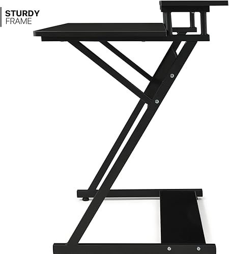 Miniatura 5 de Magshion Juego de escritorio y silla, silla de oficina ergonómica de malla con soporte lumbar y escritorio de computadora para computadora portátil