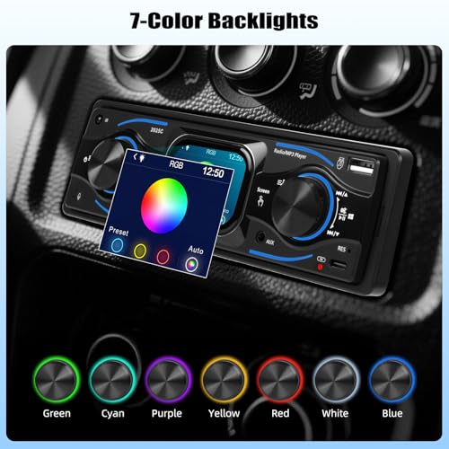 Autoradio Bluetooth 1 Din avec écran tactile smart touch HD SIXTOP