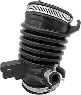 HZEL Car Air Cleaner Intake Hose Tube, OEM#17225-R1A-A01 Rubber Vehicle Engine Filter Air Intake Hose Duct with 3 Clamps, Auto Engine Filter Boot Replacement, Compatible with Civic Ilx