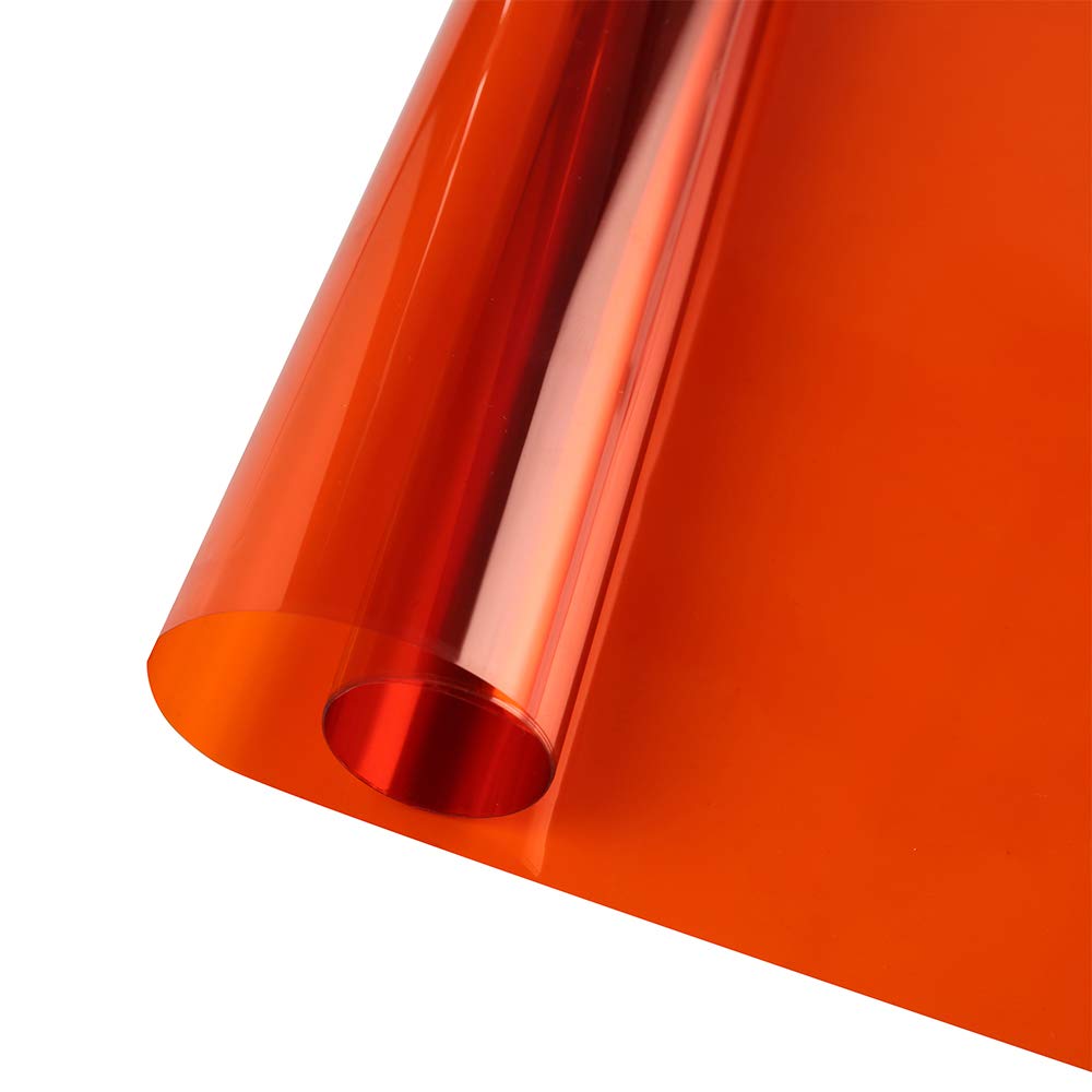 Halloween Transparent Film, Decorative Window Film Window Tint Film Colored Window Film Adhesive Vinyl Sun Blocking Heat Control Film for Halloween School Home Decoration