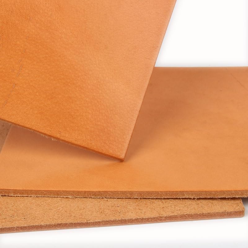 Cuir de Vachette Dur 4-5mm d'épaisseur Cuir tanné végétal Cuir Haute densité Tapis de Table sous-Verre Tapis de Souris Cuir de Buffle