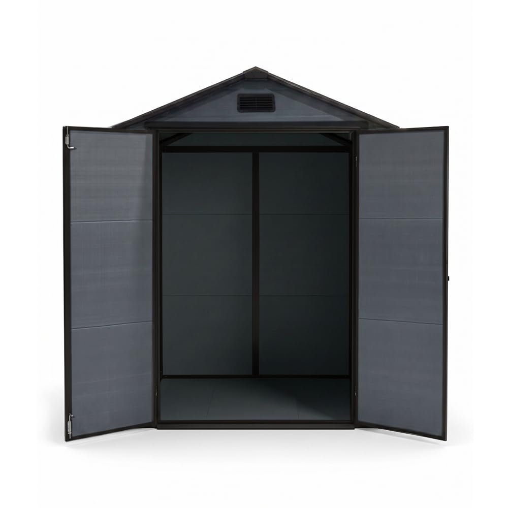 Casetta Tana 134x210x182cm, anti-UV e gelo, impermeabile, antracite