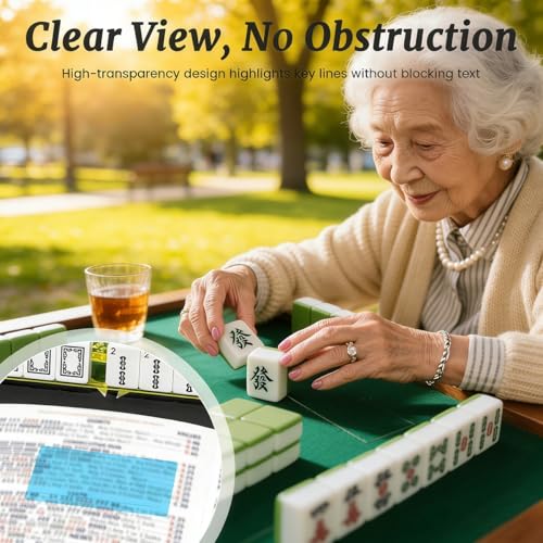 Mahjong Line Finder, set de accesorios azul, 8 piezas miniatura 3