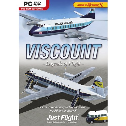 Viscount Professional for Flight Simulator X PC DVD Game UK