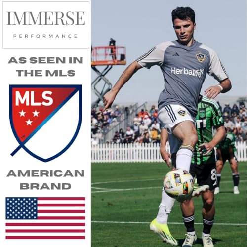 IMMERSE Performance Grip Sock - Anti Slip Sock - Men & Women - Soccer, Pilates - Hospital Sock - Comfort & Compressed - Crew3