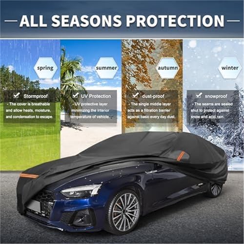 Housse auto étanche pour Audi A5 protégeant du vent et du gel