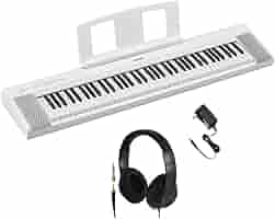 YAMAHA 電子ピアノ Piaggero NP-35（76鍵盤・ホワイト） Yamaha Piaggero NP-35 76-Key Portable Keyboard - White
