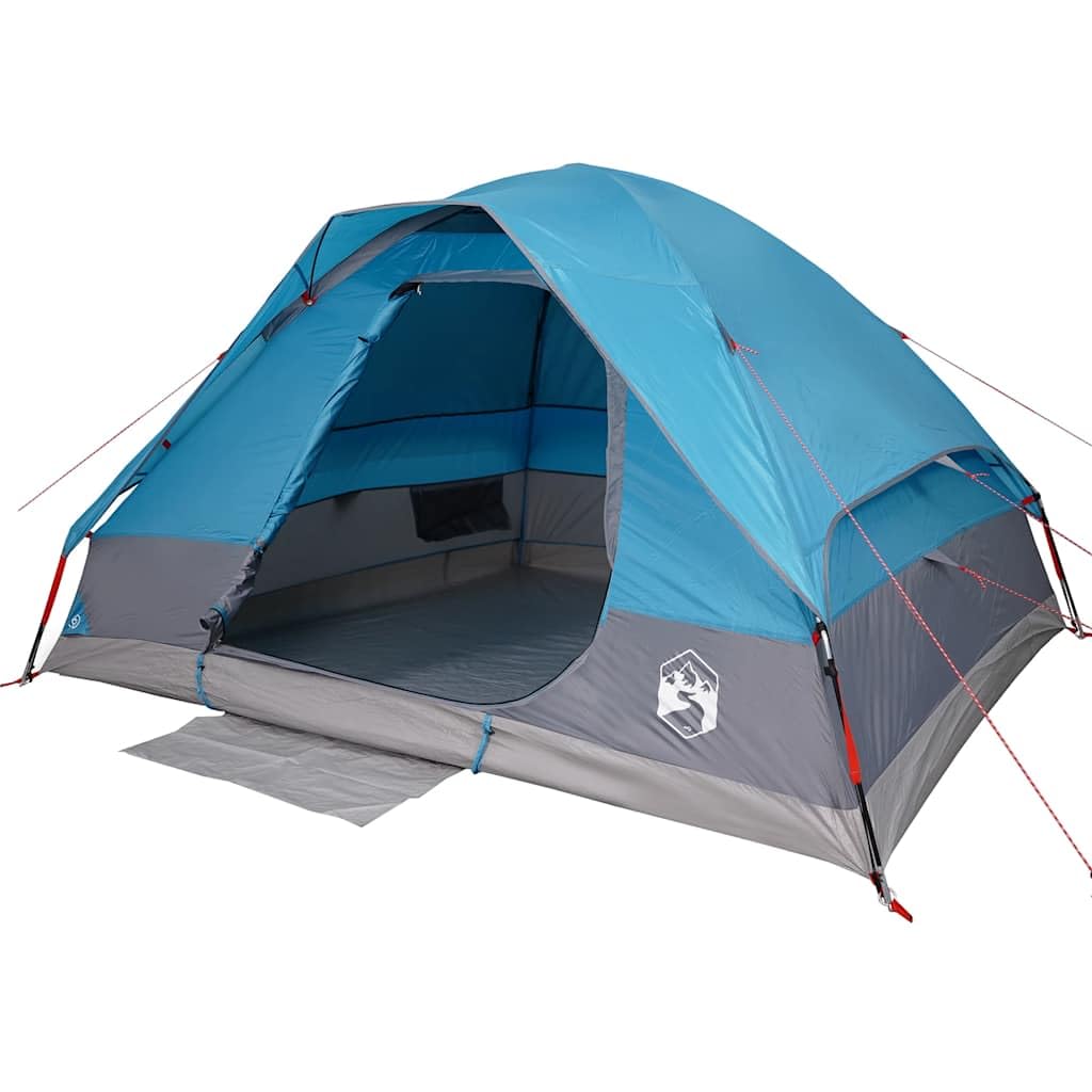 Genérico Tienda de campaña iglú para 4 Personas Impermeable Azul,Deportes,Actividades al Aire Libre,Camping y Senderismo,Tiendas de campaña-94778