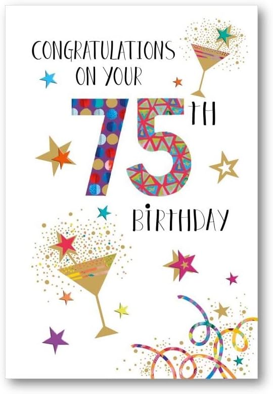 Nigel Quiney Biglietto Di Auguri Per Figlio Con Glitter Biodegradabili - Design Stelle Scintillanti E Busta Coordinata - Formato 140x203 Mm - 5