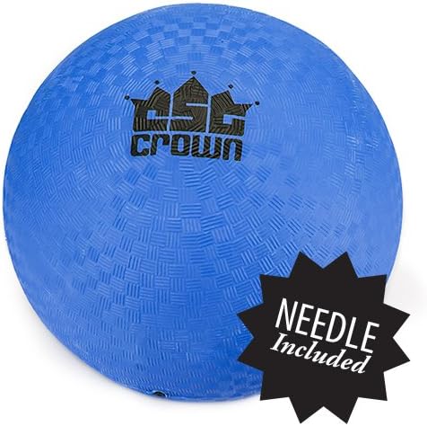 Crown Sporting Goods 8.5-inch Official Size Dodge Ball with Textured Grip - Playground Balls for Kickball, Foursquare