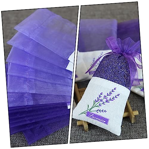 22 bolsas de sachet de lavanda con cordón floral miniatura 4