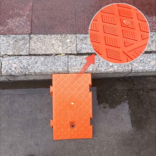 Rampa de bordillo de pvc portátil naranja 19 cm alto miniatura 5